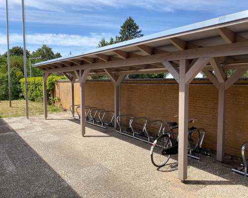 Fahrradunterstand Holz