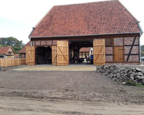 Sanierte Fachwerkscheune