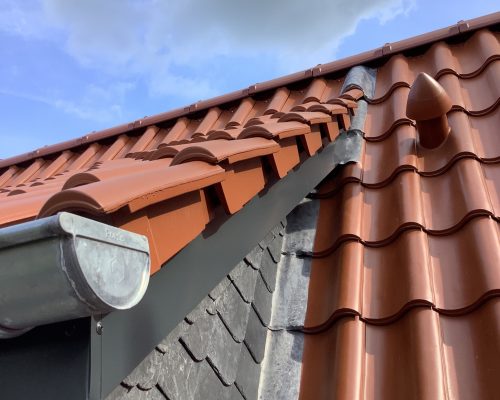 Dachabschluss Regenrinne