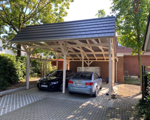 Doppel-Carport Holz