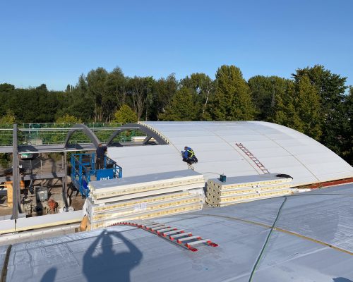 Dachkonstruktion Montage