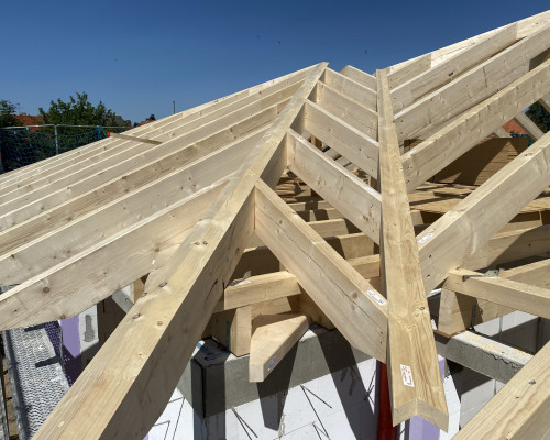 Dachstuhl Konstruktion