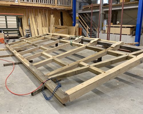 Holzkonstruktion Werkstatt